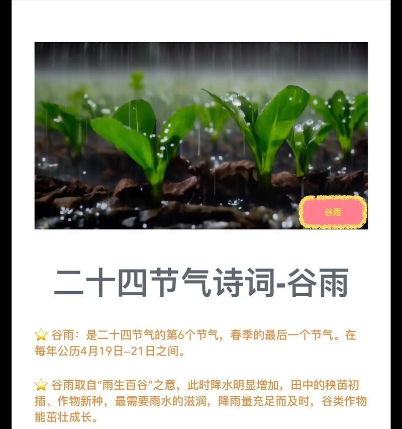《草色遥看近却无——清明谷雨记》