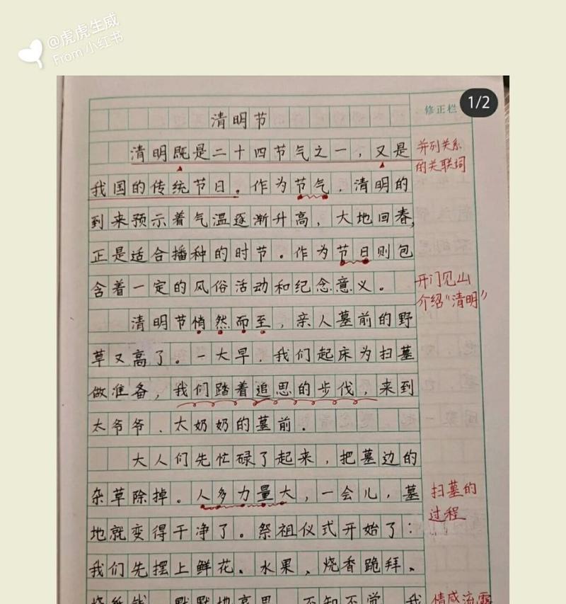以清明为题写一篇作文怎么写（《清明时节话传承》）