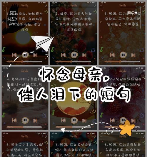 母亲节落泪句子好句有哪些？（《慈母泪，春晖情》）