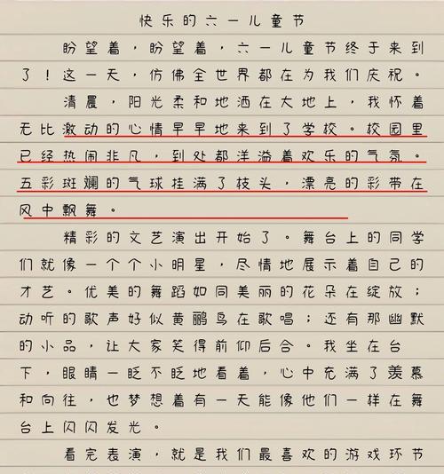 关于儿童节的作文怎么写（《六一节的奇妙任务》）