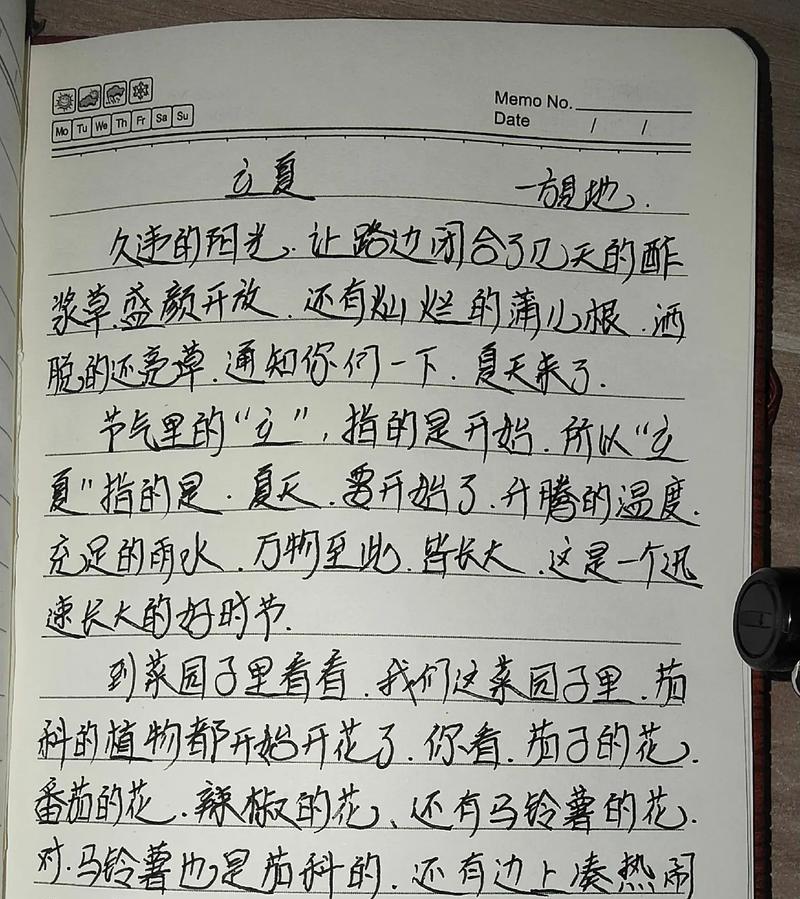 一年级如何写过立夏的作文？（《立夏之约——成长的足迹》）