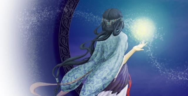 《嫦娥的唯美诗句》（描绘月宫神话中的美丽女神）