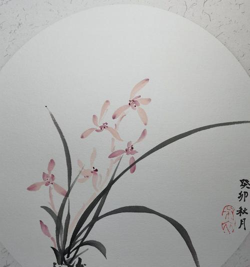 画一幅关于兰花的画（《绿意盎然中的父爱》）