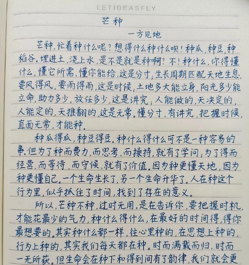 芒种节气文案怎么发朋友圈说说（《描写芒种节气的文案作文》）