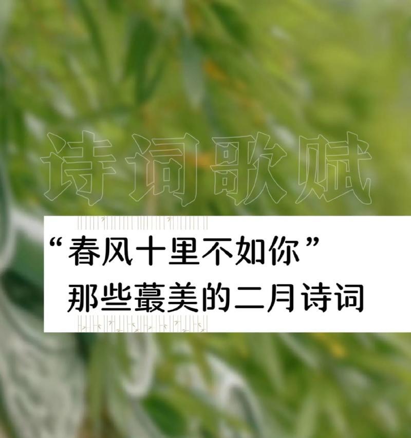春风吹拂，唯美诗句飘散（浪漫之美在春日绽放）